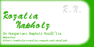 rozalia napholz business card